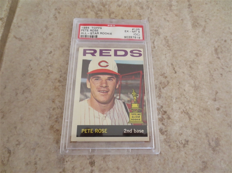 1964 Topps Pete Rose PSA 6 ex-mt (OC) baseball card #125
