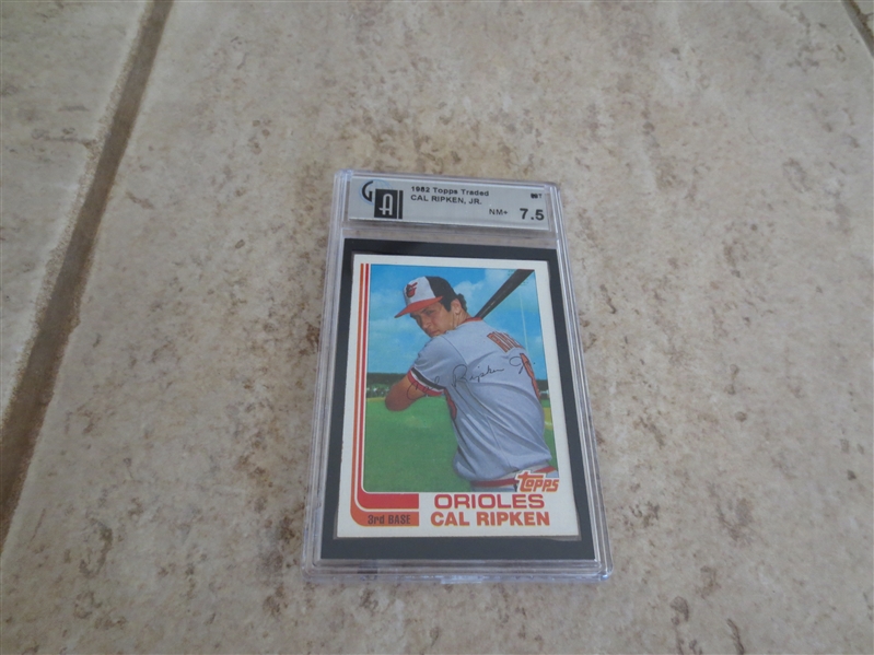 1982 Topps Traded Cal Ripken GAI 7.5 nmt+ #98T baseball card  Nice!