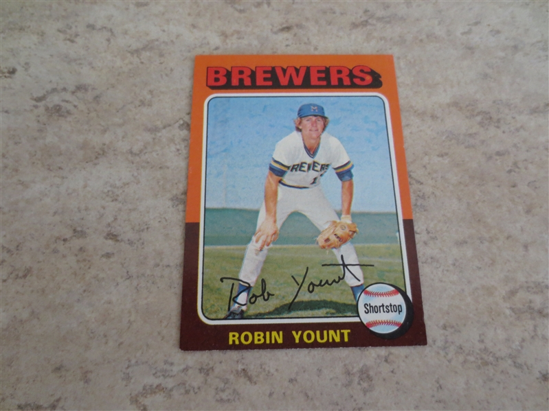 1975 Topps Robin Yount rookie baseball card #223  A beauty!  Send to PSA?     