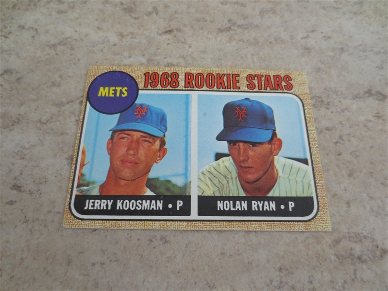 1968 Topps Nolan Ryan rookie baseball card #177 in affordable condition!