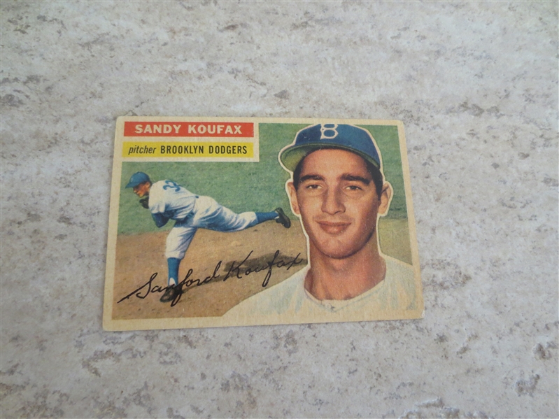 1956 Topps Sandy Koufax #79 baseball card in affordable condition!