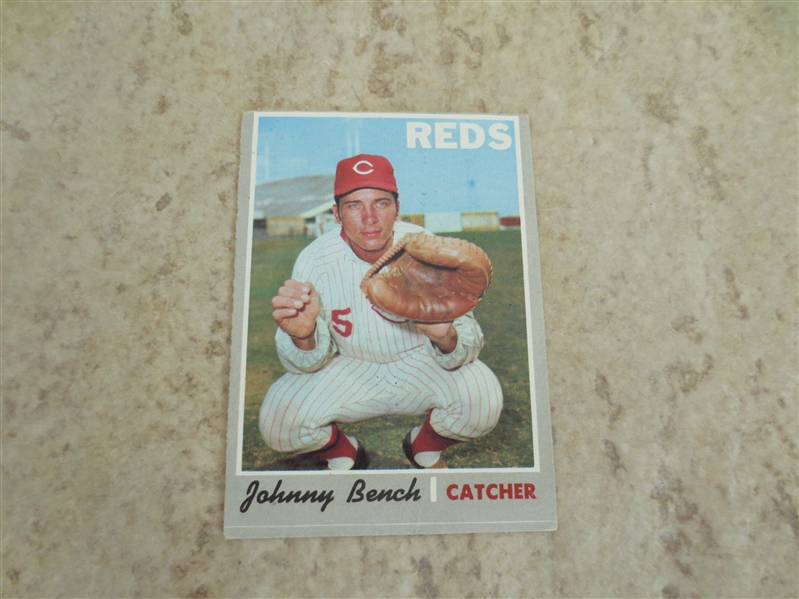 1970 Topps Johnny Bench baseball card #660 in nice condition