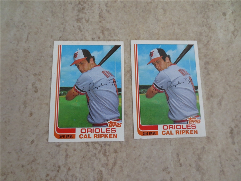(2) 1982 Topps Traded Cal Ripken rookie cards in affordable condition
