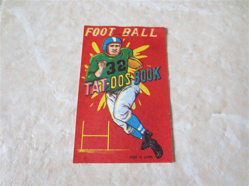 1950's Football Tat-oos Book made in Japan