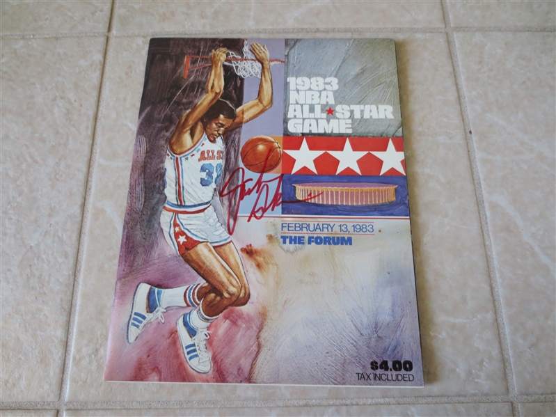 1983 NBA All Star Game basketball program Los Angeles beautiful condition