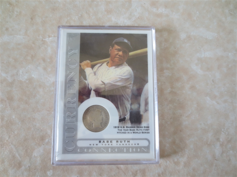 2003 Babe Ruth Authentic Currency Collection Coin Card Topps Gallery 1916 Barber Head Dime