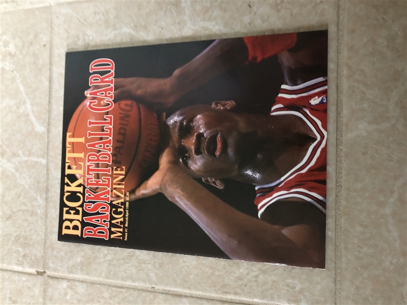 Issue #1 Beckett Basketball Card Magazine Michael Jordan cover