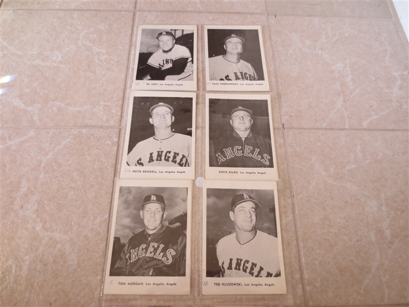 1961 Los Angeles Angels 1st year ever Jay Picture Pack complete set of 12--has writing