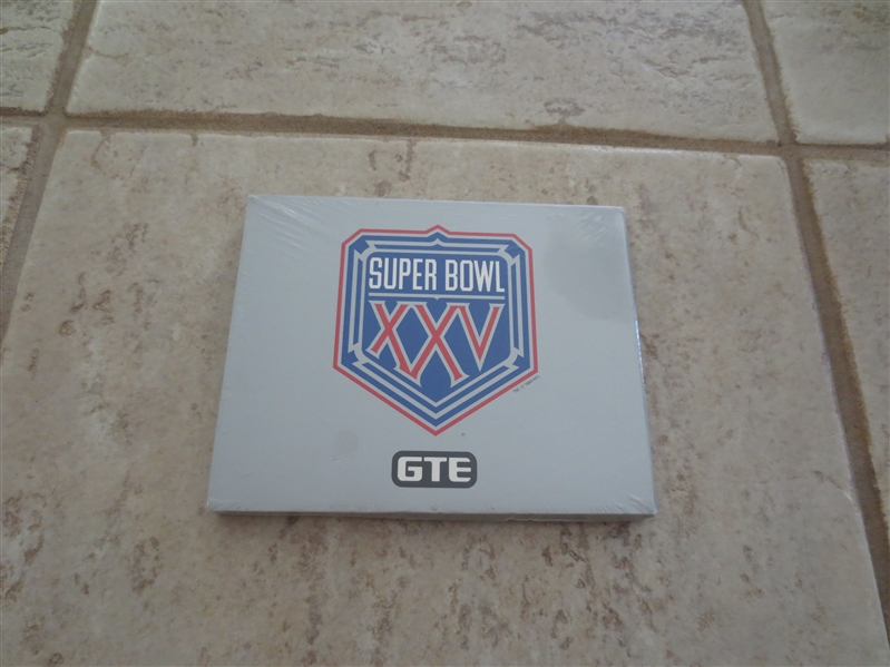 1991 GTE Silver Anniversary Super Bowl Theme Art Cards unopened