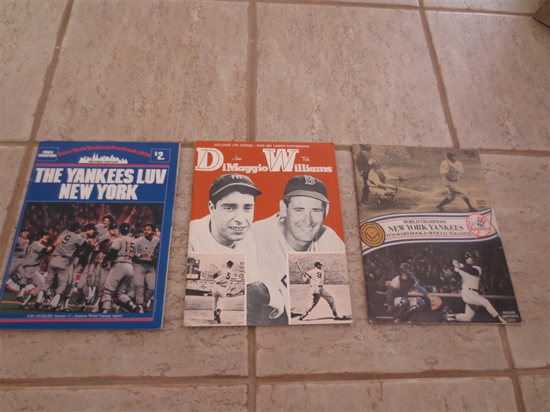(3) old New York Yankees publications