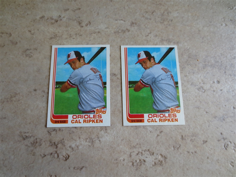 (2) 1982 Topps Traded Cal Ripken baseball cards in beautiful condition!       #5