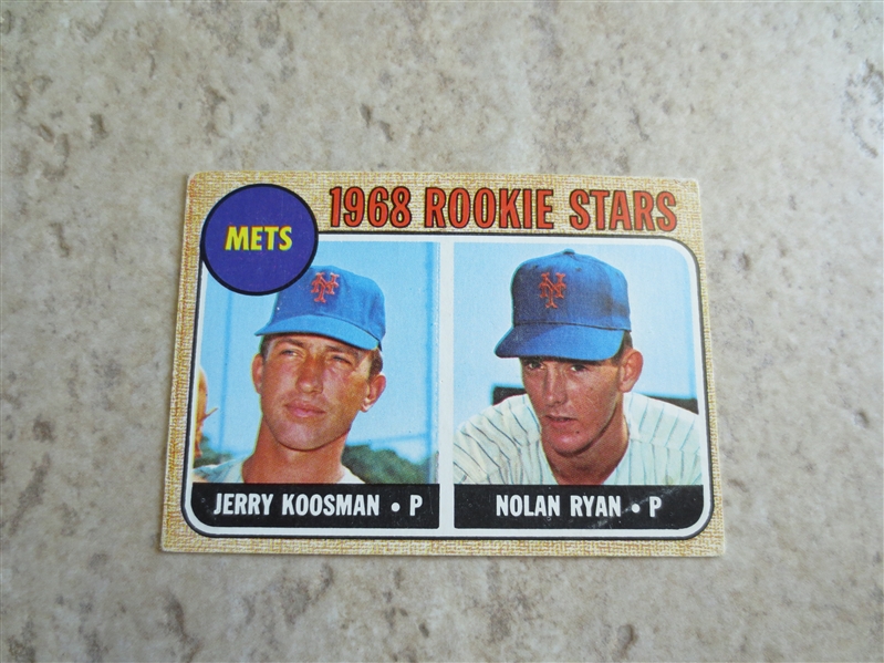 1968 Topps Nolan Ryan rookie baseball card in affordable condition!         #6