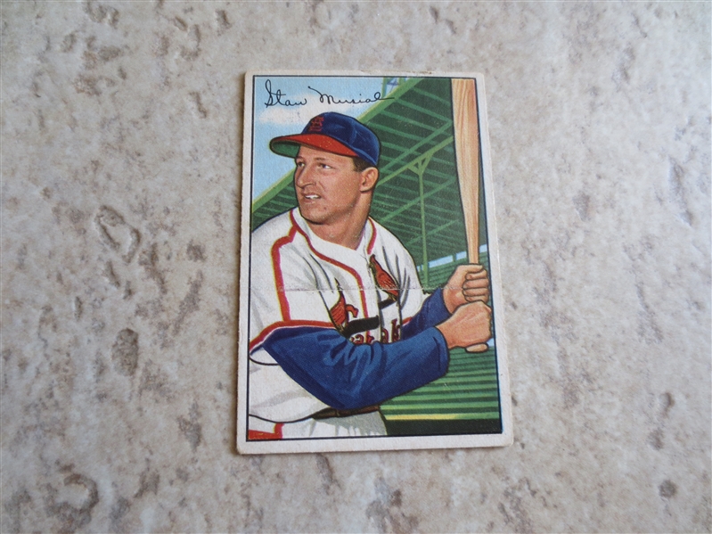 1952 Bowman Stan Musial baseball card in affordable condition!