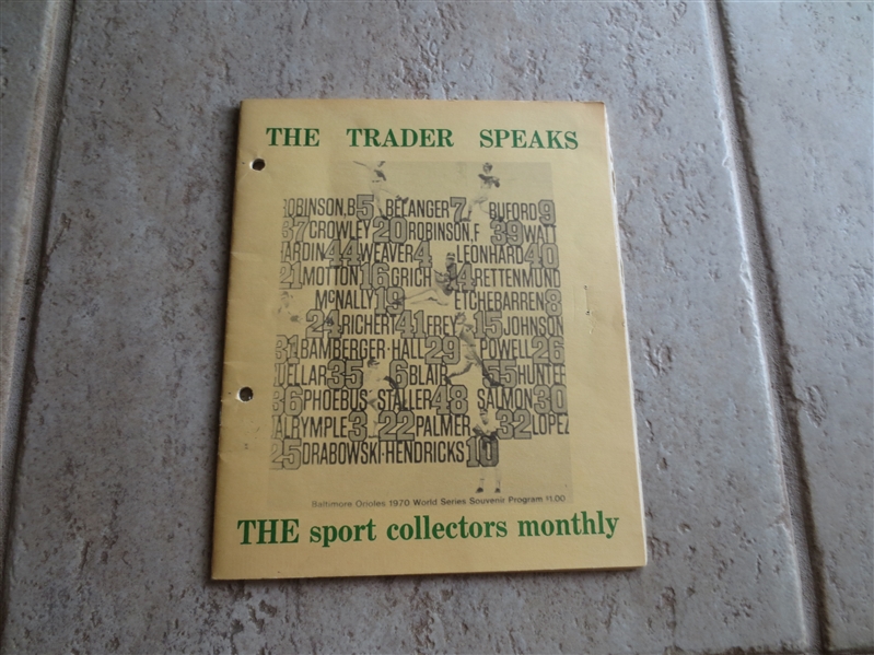 November 15, 1970 The Trader Speaks early hobby publication