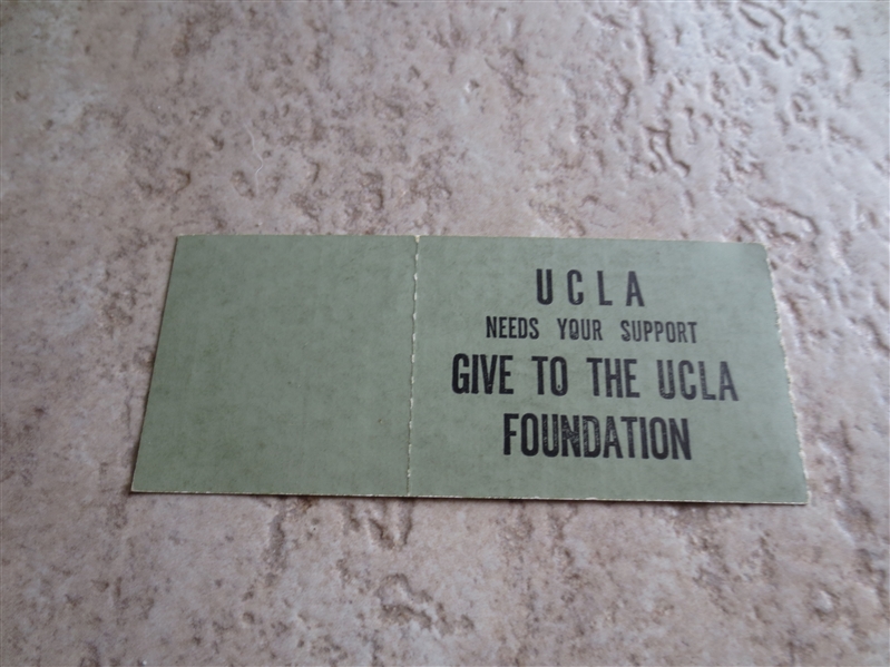 1974 Stanford at UCLA basketball ticket