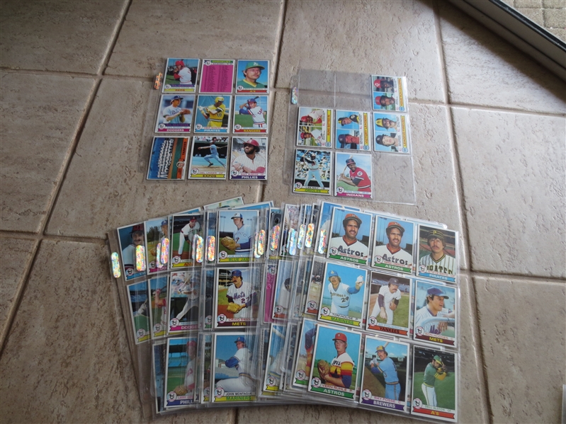 (200) 1979 Topps Baseball cards including Foster, Leader cards, Gossage, teams, checklists