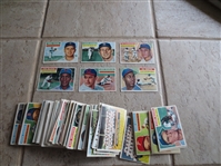 (105) different 1956 Topps baseball cards including Teams, Kluszewski, Jensen, Black, Trucks, Smith