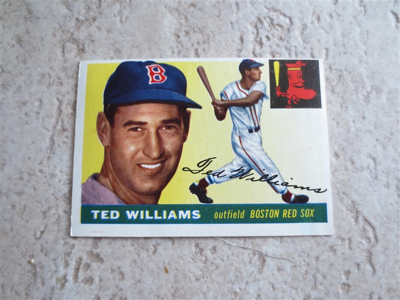1955 Topps Ted Williams baseball card #2 in collectible condition