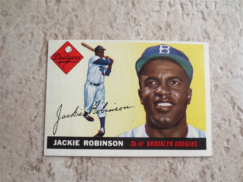 1955 Topps Jackie Robinson baseball card #50 in affordable condition