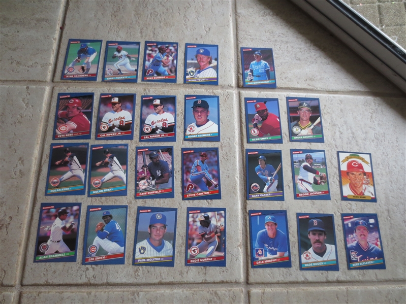 (25) 1986 Donruss Hall of Famer baseball cards