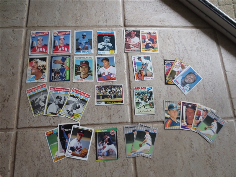 (28) Hall of Famer baseball cards + 1966 Topps Richie Allen