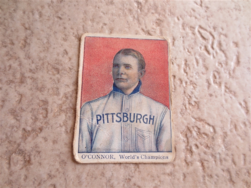 1910 Tip Top Bread D322 Paddy O'Connor Pittsburgh Pirate baseball card  RARE