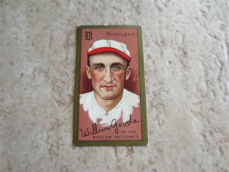 1911 T205 Wilbur Goode Sweet Caporal back baseball card Factory #42 in nice shape!