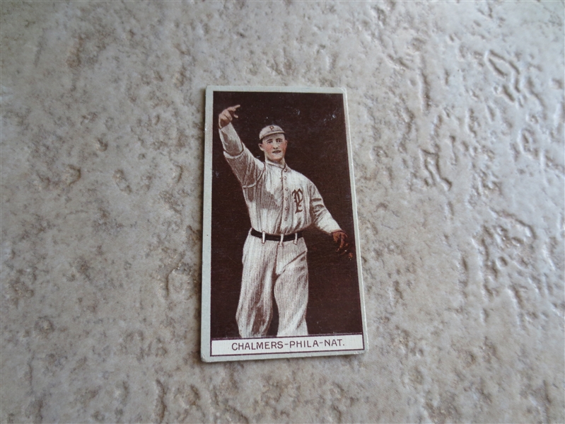 1912 T207 George Chalmers Philadelphia Factory 240 baseball card