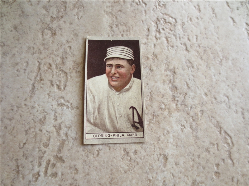1912 T207 Rube Oldring baseball card Factory 240 in nice condition