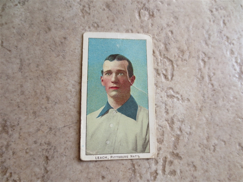 1909 E95 Philadelphia Caramel Tommy Leach baseball card 