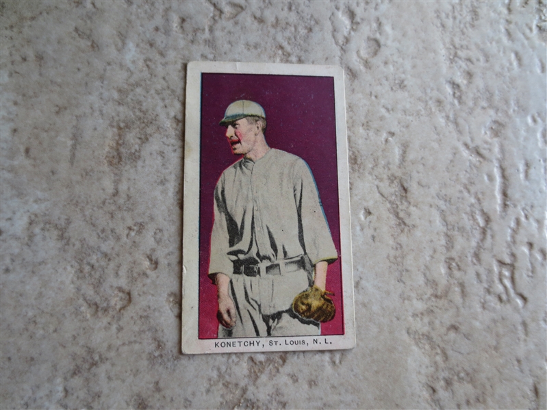 1910 E96 Ed Konetchy St. Louis Cardinals baseball card  Tough to find!