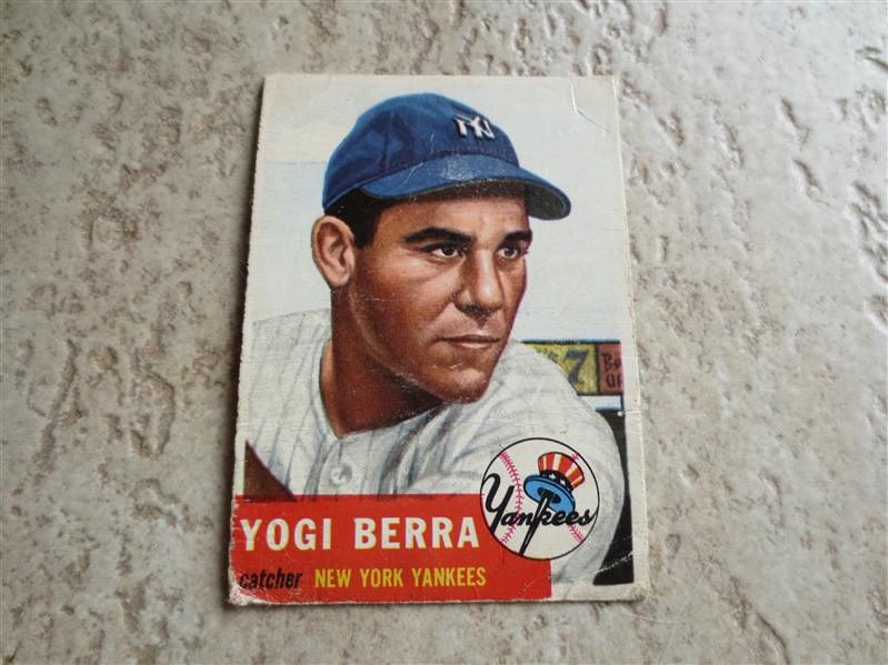 1953 Topps Yogi Berra baseball card #104 in affordable condition