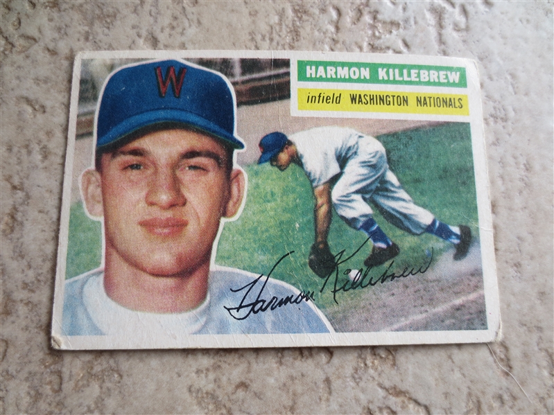 1956 Topps Harmon Killebrew baseball card #164 in affordable condition