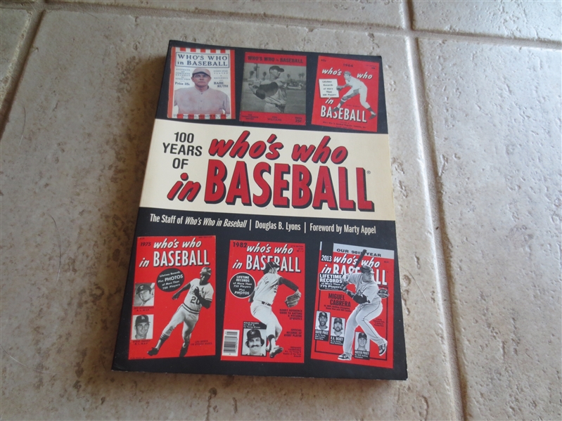 2015 100 Years of Who's Who in Baseball softcover book by Douglas B. Lyons