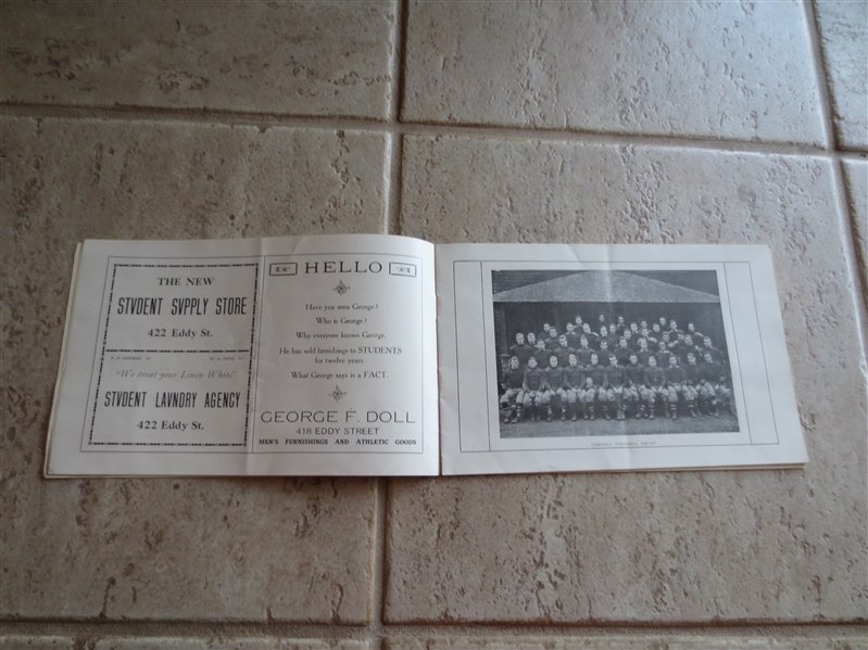 1909 Chicago at Cornell football program and stub   VERY RARE!