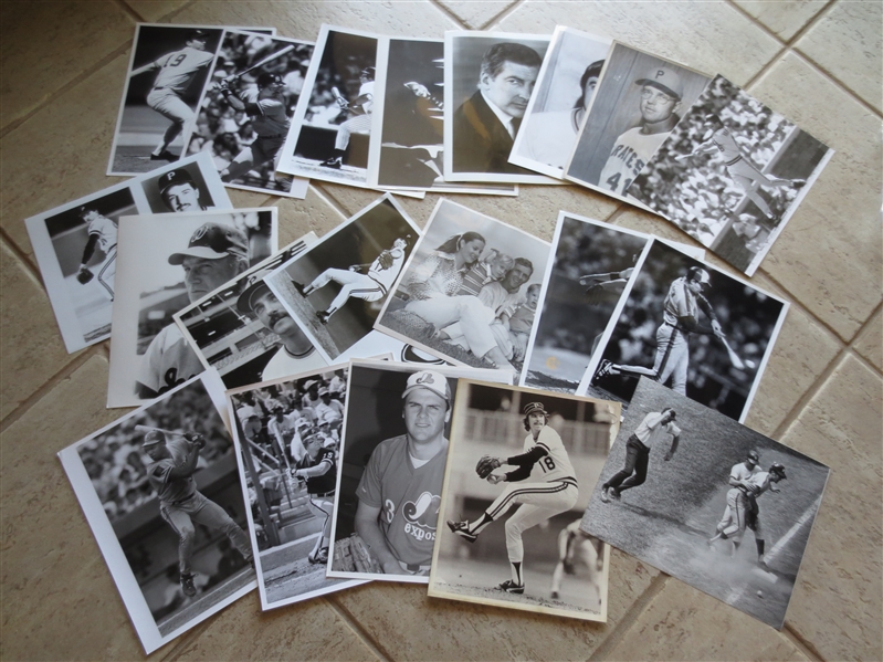 (64) Assorted baseball photos 