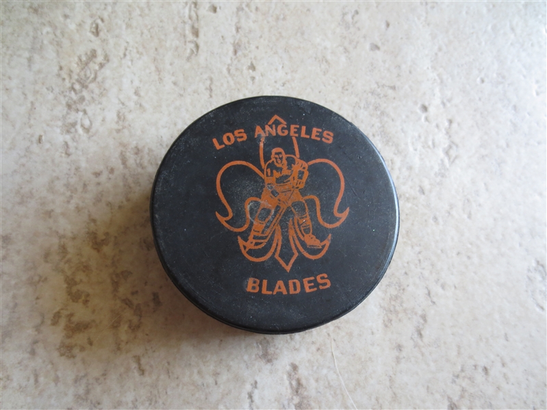 1961-67 Los Angeles Blades Western Hockey League WHL Puck  RARE!