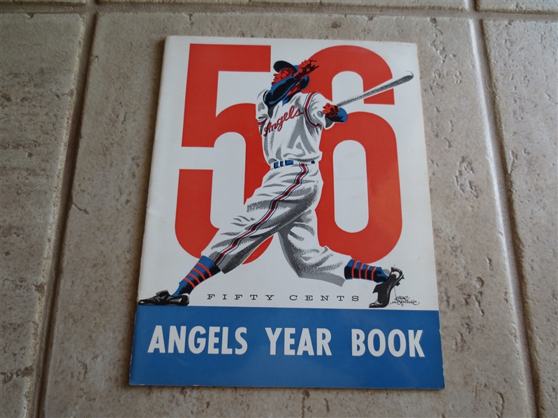 1956 Los Angeles Angels PCL baseball yearbook in beautiful condition