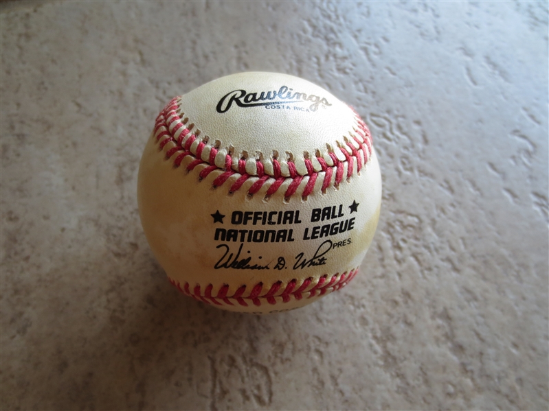 Autographed Bob Gibson Rawlings Official National League baseball  Hall of Famer
