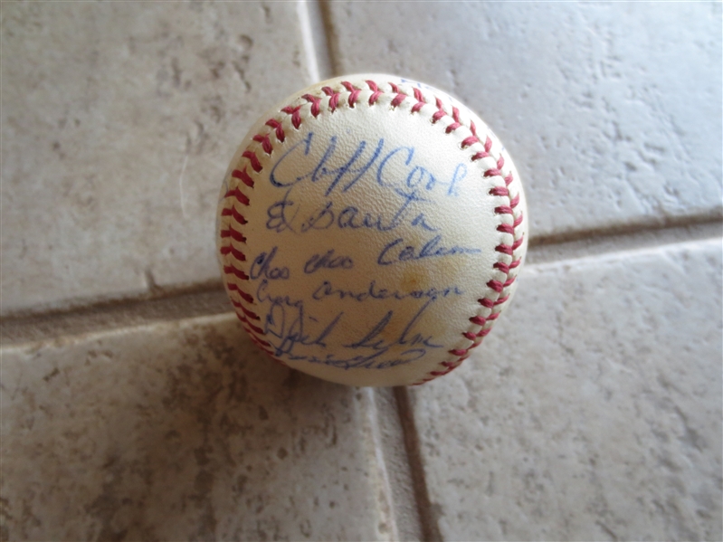 Autographed 1964 New York Mets team signed baseball with 18 signatures