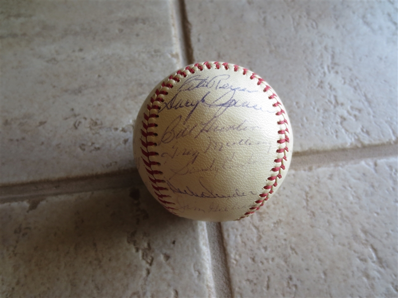 Autographed 1962 Los Angeles Dodgers Team Baseball  27 signatures!