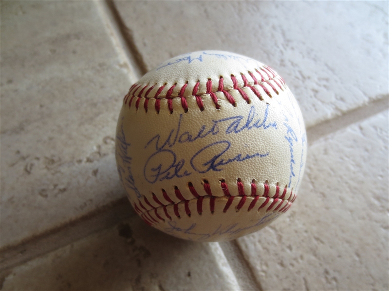 Autographed 1960 Los Angeles Dodgers Team signed baseball with 26 signatures!