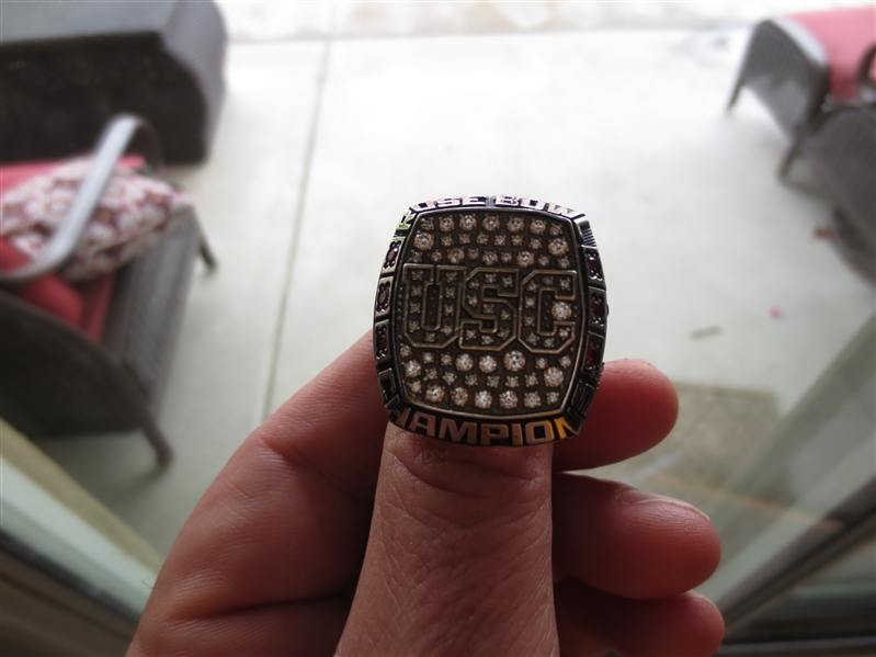 2008 USC Rose Bowl Player Ring Hershel Dennis Jewelers Metal very large