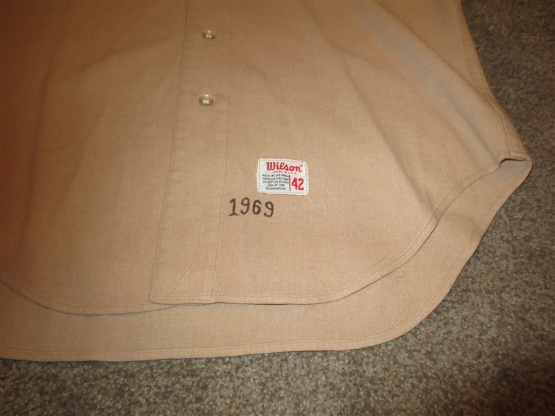 1969 San Diego Padres First Year Game Used Worn Flannel Jersey Dick Kelley