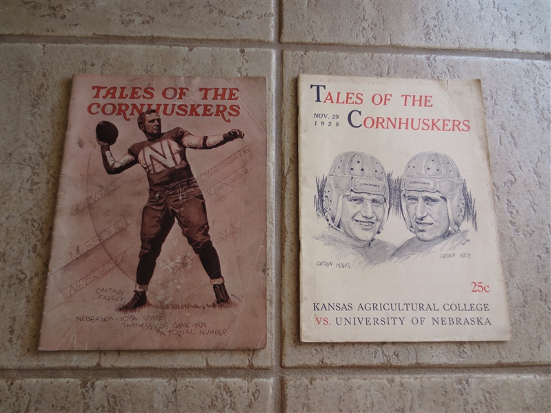 (2) 1928 and 1929 Nebraska Football programs both played on Thanksgiving vs. Kansas St. and Iowa St.