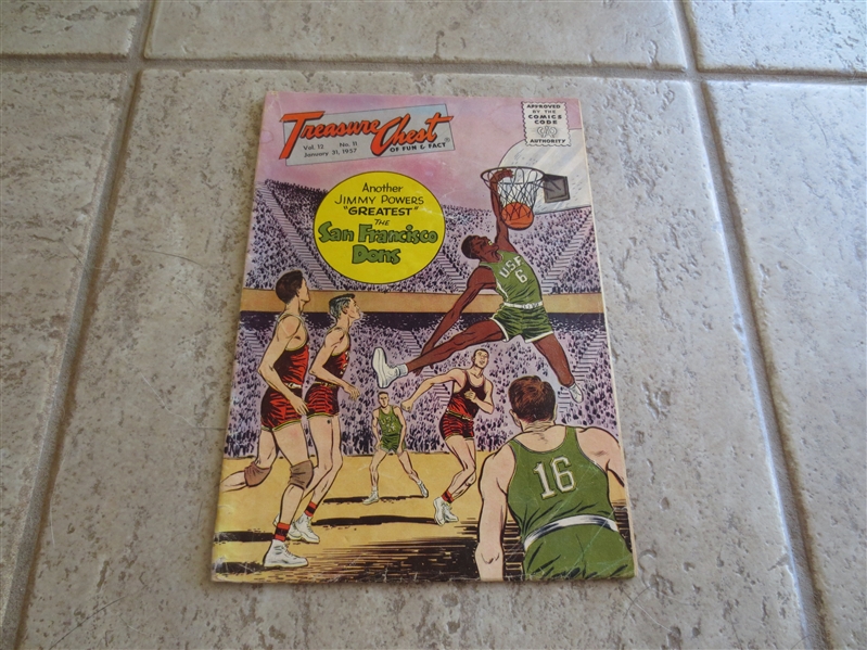 1957 Bill Russell San Francisco Dons basketball comic book   RARE