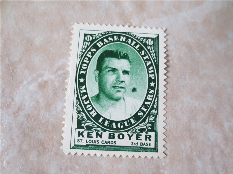1961 Topps Stamp Ken Boyer St. Louis Cardinals