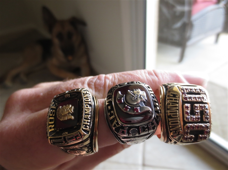 (3) 1978, 79 USC Championship Football Gold Player Rings