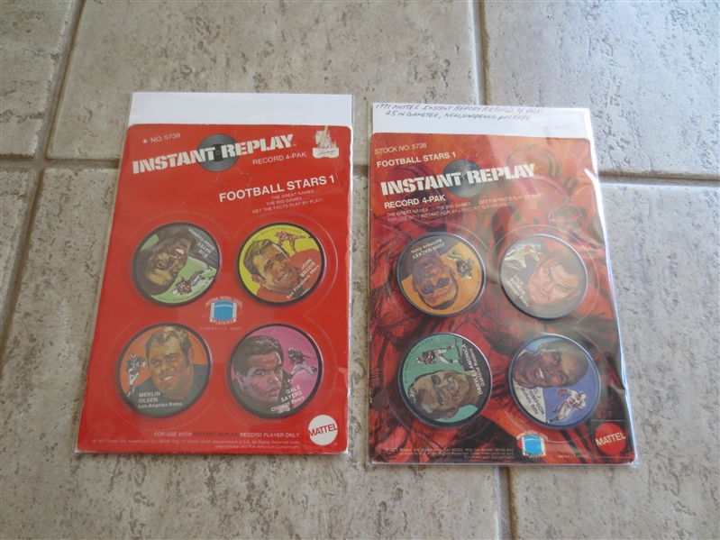 (8) 1971 Instant Replay Football Record Disks