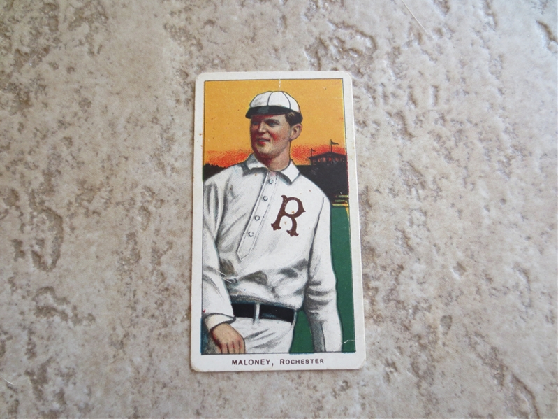 1909-11 T206 Billy Maloney Rochester 350 subjects Factory No. 25 back baseball card